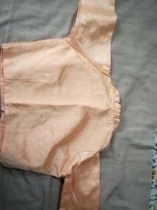 new Elegant Peach Readymade Saree Blouse