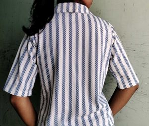 Striped Button-Up Shirt