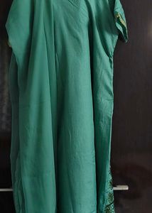 Beautiful Teal Embroidered Kurta Set with Dupatta