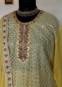 Elegant Yellow Lehenga Choli with Dupatta