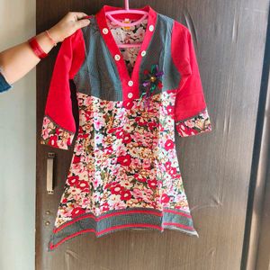 Stylish Floral Print Kurta & Pajama