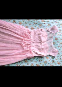 Elegant Pink Tulle Gown