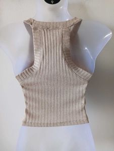 bershka aesthetic knit crop top.