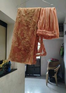 Elegant Peach Anarkali Gown perfect for SIZE M/L