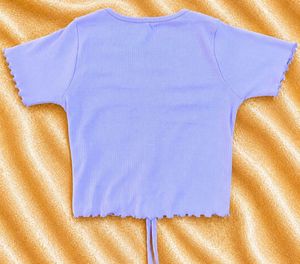 ruched v neck crop top