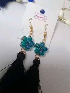 Flower Tassel Earrings
