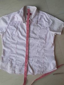 Light Pink Short Sleeve Button-Up Shirt