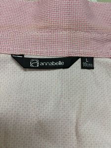Pink Dotted Button-Up Shirt