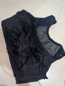 black designer sequin blouse