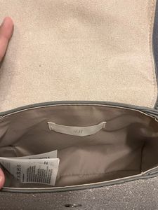 H&amp;M Silver Glitter Mini Handbag