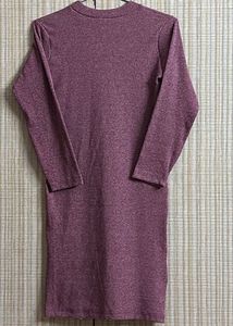 Purple Long Sleeve Dress