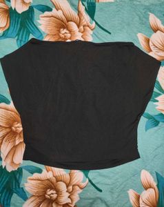 Shein Boat Neck Extended Sleeve Crop Top with Skir
