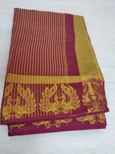 Elegant Peacock Border Saree