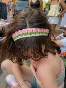 New 100% Cotton 🌷 Tulip Handmade Crochet Headband