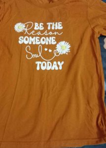 Orange "Be The Reason" Graphic T-Shirt