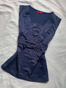 Navy blue Y2K top