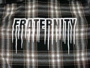 Men's Plaid "FRATERNITY" Shirt