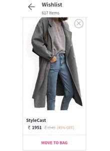 NEW StyleCast Women Single-Breasted Longline Coat