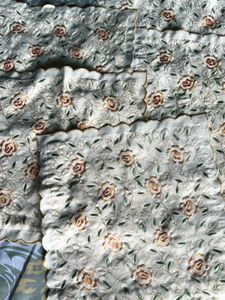 Embroidered Rose Beige Cushion Covers (Set of 5)