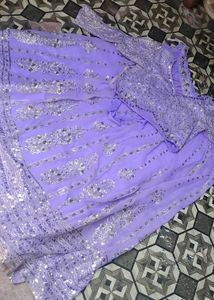 Stunning Lavender Embroidered Lehenga Choli