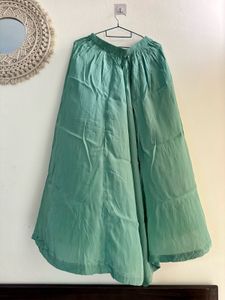 Seafoam Green zardozi work frock suit pallazo set