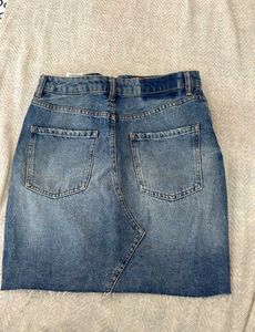 H&amp;M Blue Denim Mini Skirt