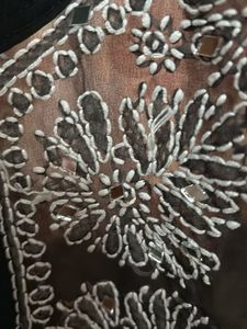 Elegant Black Embroidered Kurti