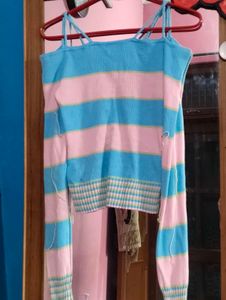 Striped Knit Cardigan