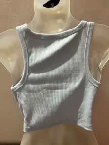 Light Blue Cropped Tank Top