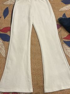 Stylish White Flared Pants