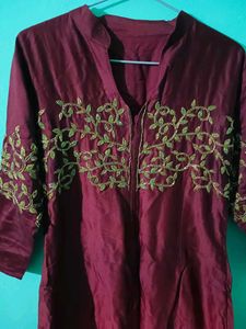 Long Kurti Heavy Embroidery 🪡
