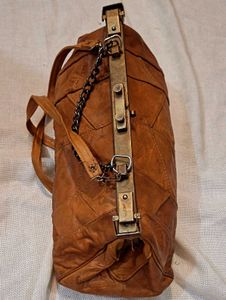 Vintage Patchwork Leather Clutch