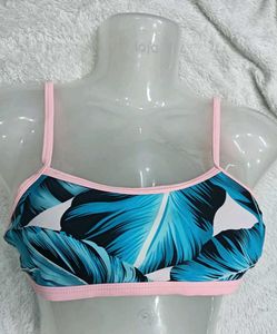 Tropical Prin💙 Bikini Top