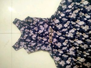 Black And White Flower Dress