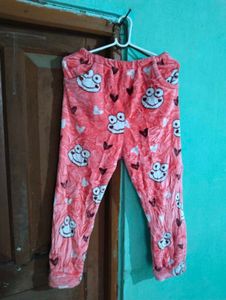 length 34half,Cute Frog Print Pajama Pants