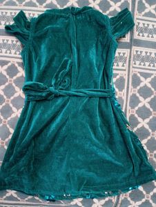 Beautiful Party Wear Sequence One Piece Dress
