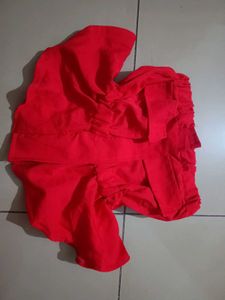 Red Peplum Tube Top Perfect Gift For Your Love ❤️