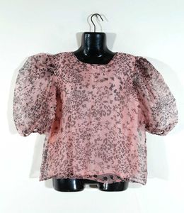 Pink Printed Top For Women's