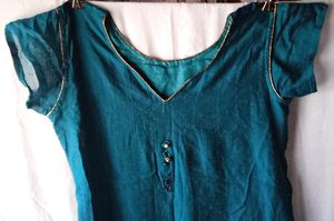 Teal Anarkali Dress