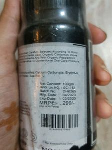 Pure And Natural Charcoal Teeth Powder