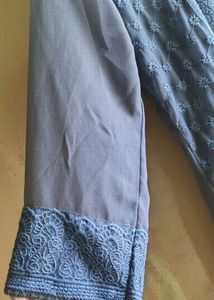Grey Chikankari Kurta