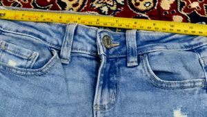 Light Wash Wide Leg Cargo Jeans new