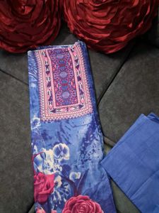 Beautiful Blue Floral Kurta Set