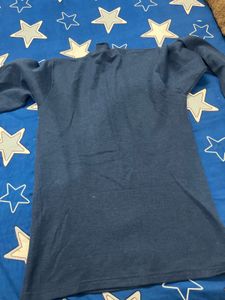 Navy Blue V-Neck Long Sleeve thermal