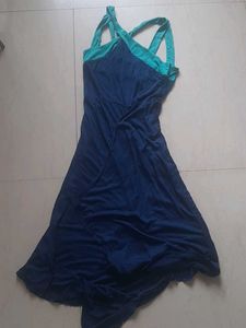 Stylish Two-Tone Maxi Dress