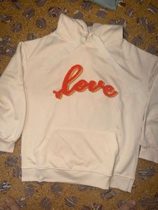 Cream Love Hoodie