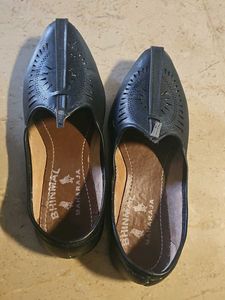 Men's Black Ethnic Mojari Shoes