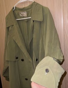 EYEFUL Lightweight Green Trench Coat
