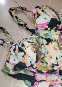 Colorful Floral Print knee length Dress