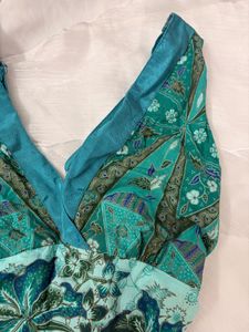 Vibrant Teal y2k Halter top